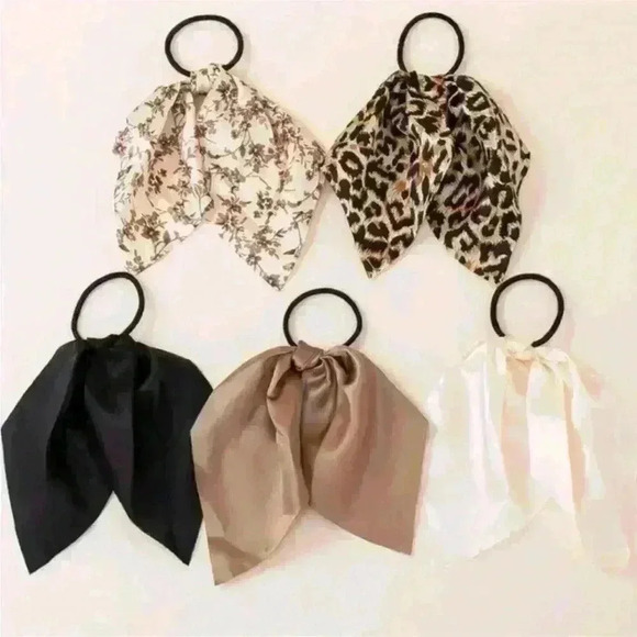 Shimmer Hair Scarves Scrunchies Five - Picture 7 of 8